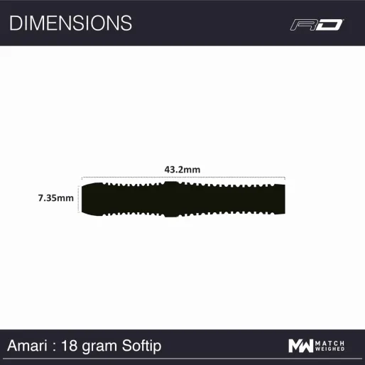 Red Dragon Šipky Amari - 20g