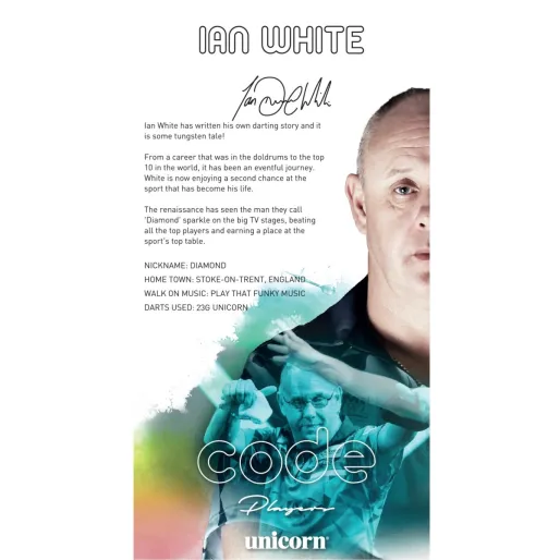 Unicorn Šipky Steel Code DNA - Ian White - 21g