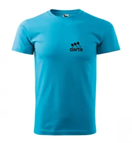 Malfini Triko s potiskem - Darts - turquoise - 3XL