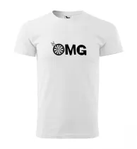 Malfini Triko s potiskem - OMG - white - XXL