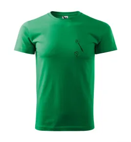 Malfini Triko s potiskem - Srdíčko - green - S