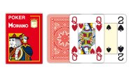 Modiano Texas Poker Size - 4 Jumbo Index - Profi plastové karty - červená