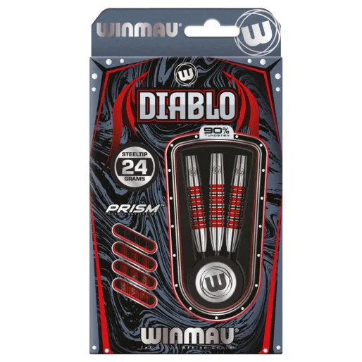 Winmau Šipky Steel Diablo - Torpedo - 24g