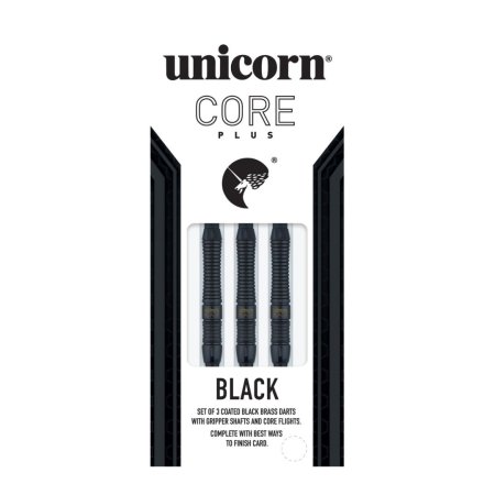 Unicorn Šipky Core Plus Black - Brass - Style 1 - 18g