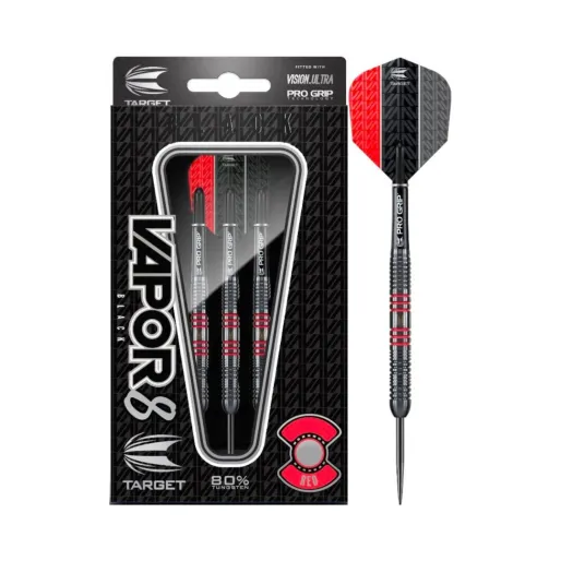 Target - darts Šipky Steel Vapor 8 - Black Red - 25g