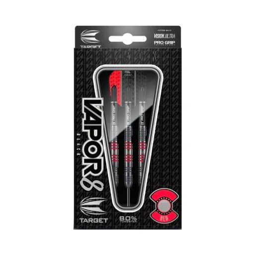 Target - darts Šipky Steel Vapor 8 - Black Red - 25g