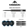 Mission Šipky Steel Shaun McDonald - Black - 25g