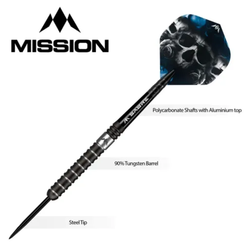 Mission Šipky Steel Shaun McDonald - Black - 25g