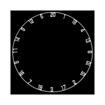 Bull's Náhradní kruh s čísly pro sisalové terče