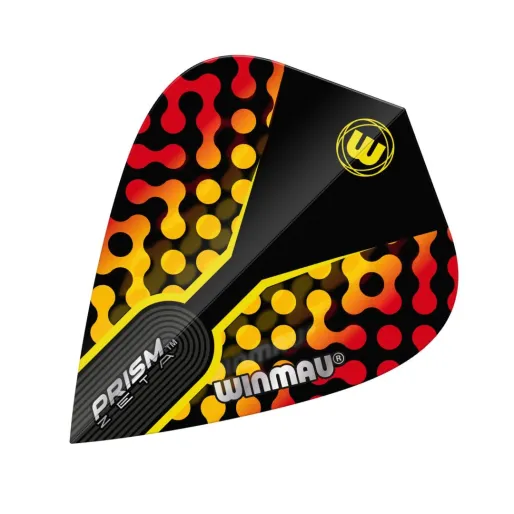 Winmau Letky Prism Zeta - Black, Yellow & Red - Kite W6907.112
