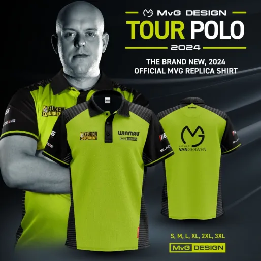 Winmau Košile Michael van Gerwen - Tour Polo - M