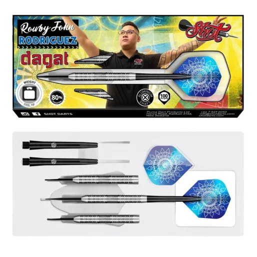 Shot Šipky Steel Rowby-John Rodriguez - Dagat - 23g