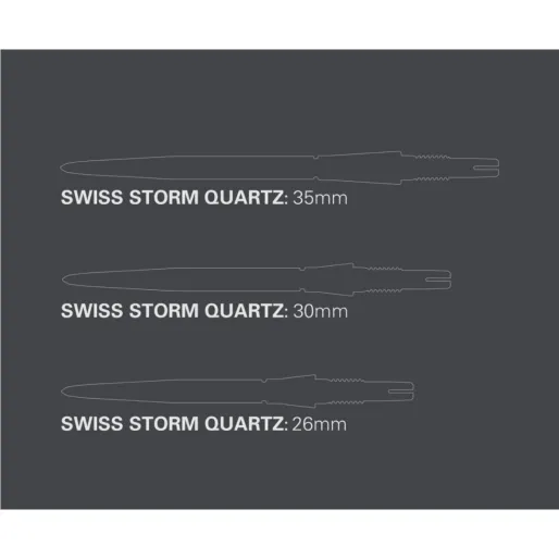 Target - darts Kovové hroty - Swiss Points - Storm Quartz - Silver - 26 mm