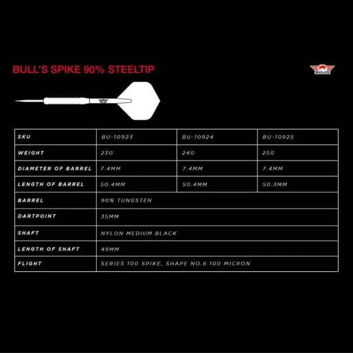 Bull's NL Šipky Steel Spike - 24g