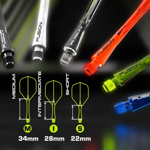 Winmau Letky Fusion - No2 - clear - short