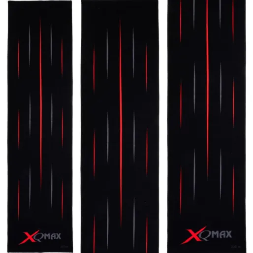 XQMax Darts Dart Mat - Koberec k terči - Streaks - Black & Red