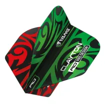 Red Dragon Letky Jonny Clayton - Yin Yang - Red & Green RF6971