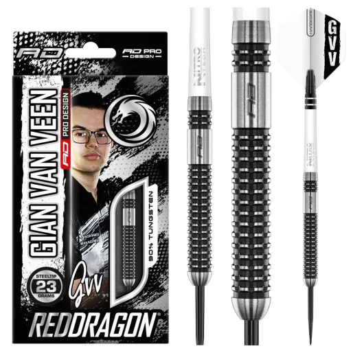 Red Dragon Šipky Steel Gian Van Veen - Axis SE - 23g