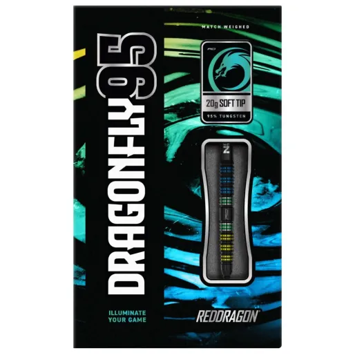 Red Dragon Šipky Dragonfly 95 Black - Tapered - 20g