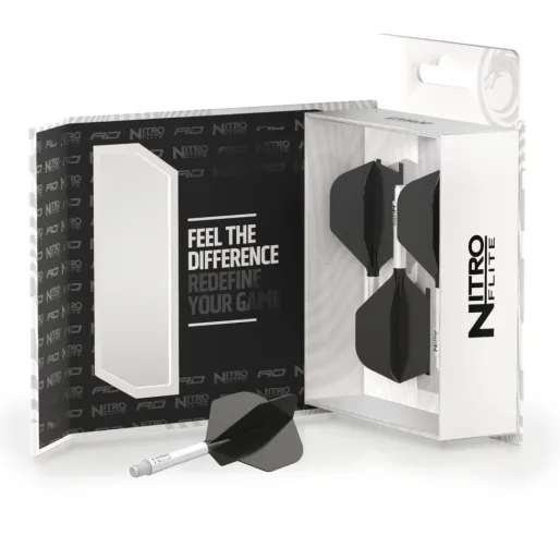 Red Dragon Letky Nitro Flite - No2 - white & black - medium