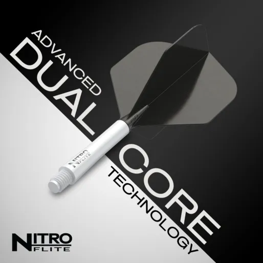 Red Dragon Letky Nitro Flite - No2 - white & black - medium