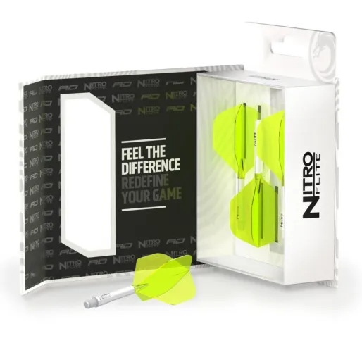 Red Dragon Letky Nitro Flite - No2 - white & yellow - medium