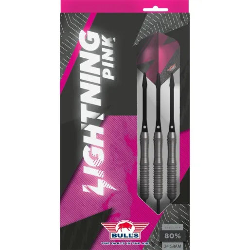 Bull's NL Šipky Steel Lightning - Pink - 26g