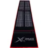 XQMax Darts Dart Mat Finishes - Koberec k terči - black-red - 60 x 285 cm