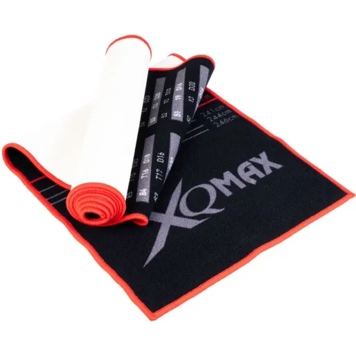 XQMax Darts Dart Mat Finishes - Koberec k terči - black-red - 60 x 285 cm
