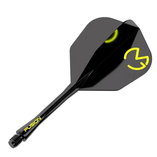 Winmau Letky Fusion MvG - No6 - black & green - short