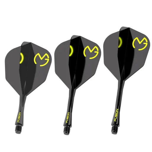 Winmau Letky Fusion MvG - No6 - black & green - short