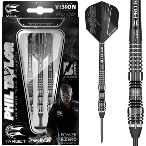Target - darts Šipky Steel Power 8Zero - Phil Taylor - Black 4 - 21 g