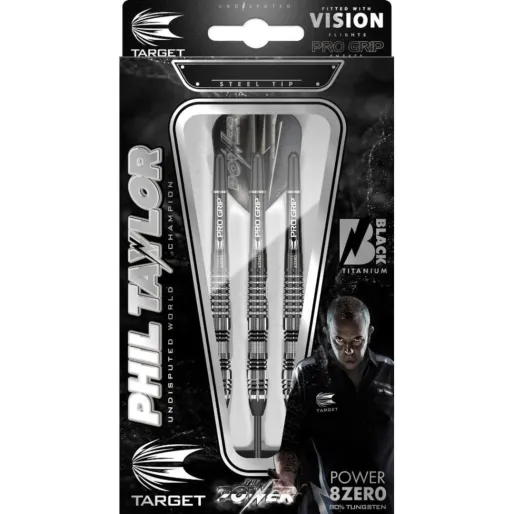 Target - darts Šipky Steel Power 8Zero - Phil Taylor - Black 4 - 21 g