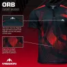 Mission Košile Orb - Black & Red - 3XL