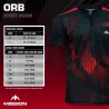 Mission Košile Orb - Black & Red - 3XL