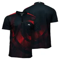 Mission Košile Orb - Black & Red - 4XL