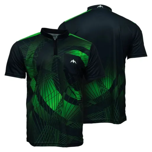 Mission Košile Orb - Black & Green - XXL