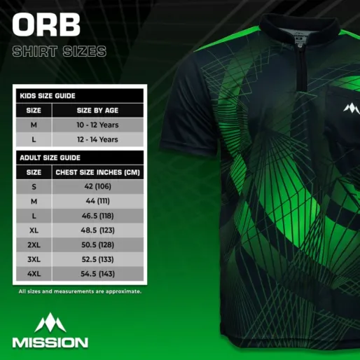 Mission Košile Orb - Black & Green - XXL