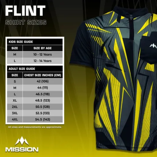 Mission Košile Flint - Black & Yellow - XL