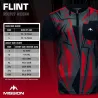 Mission Košile Flint - Black & Red - XXL