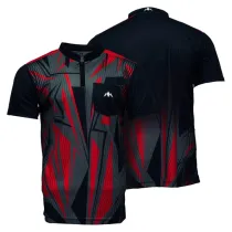 Mission Košile Flint - Black & Red - 3XL