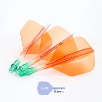 Caliburn Letky SUP - No6 - Two Tone - Green & Orange - short