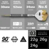 Target - darts Šipky Steel Redux 03 - Swiss Point - 22g