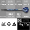 Target - darts Šipky Phil Taylor - Power Gx2 - 20g