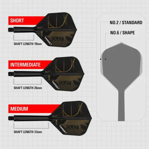 Target - darts Letky K-Flex - Cult - No6 - Short - TRG410160