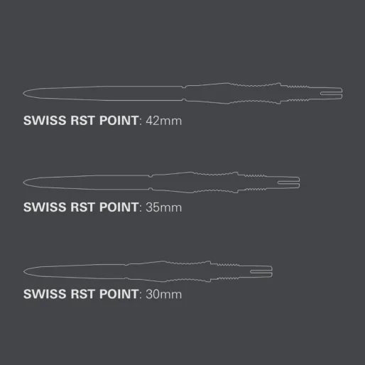 Target - darts Kovové hroty - Swiss Points - Signature RST - Black - 35 mm