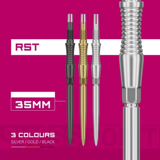 Target - darts Kovové hroty - Swiss Points - Signature RST - Black - 35 mm