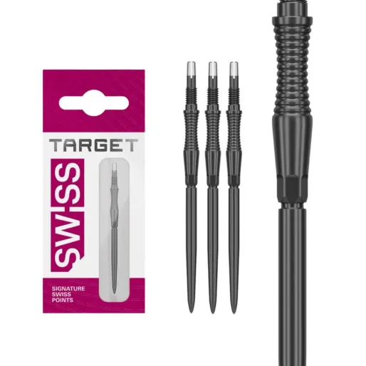 Target - darts Kovové hroty - Swiss Points - Signature RST - Black - 42 mm