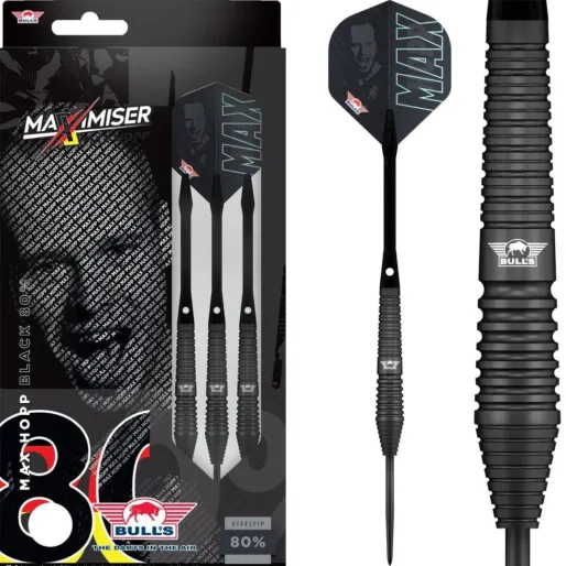 Bull's NL Šipky Steel Max Hopp - Black - 22g
