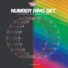 Bull's NL Colorfull Matt Number Ring Set - Sada barevných náhradních kruhů s čísly pro sisalové terče
